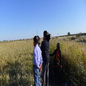 2011年央视7套记者王洪明赴内蒙古科右中旗采访盐碱地改良种稻全纪录(图3)